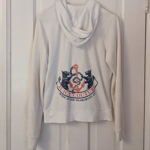 Juicy Couture Vintage White Terry Tracksuit Zip Up Jacket